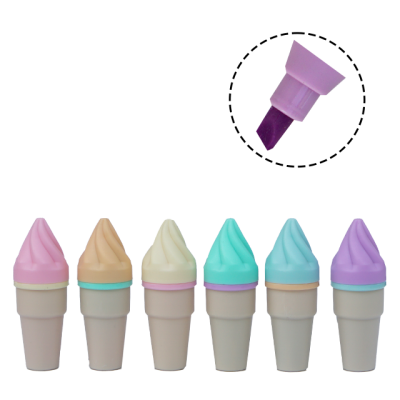 Kraft - set 6 Textmarker Ice Cream